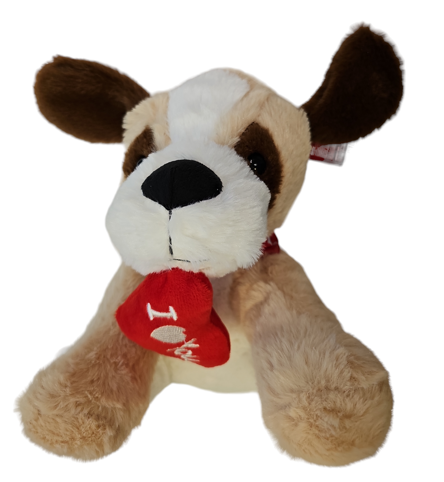 I Love You Puppy Plush Soft Toy (Brown) 27cm